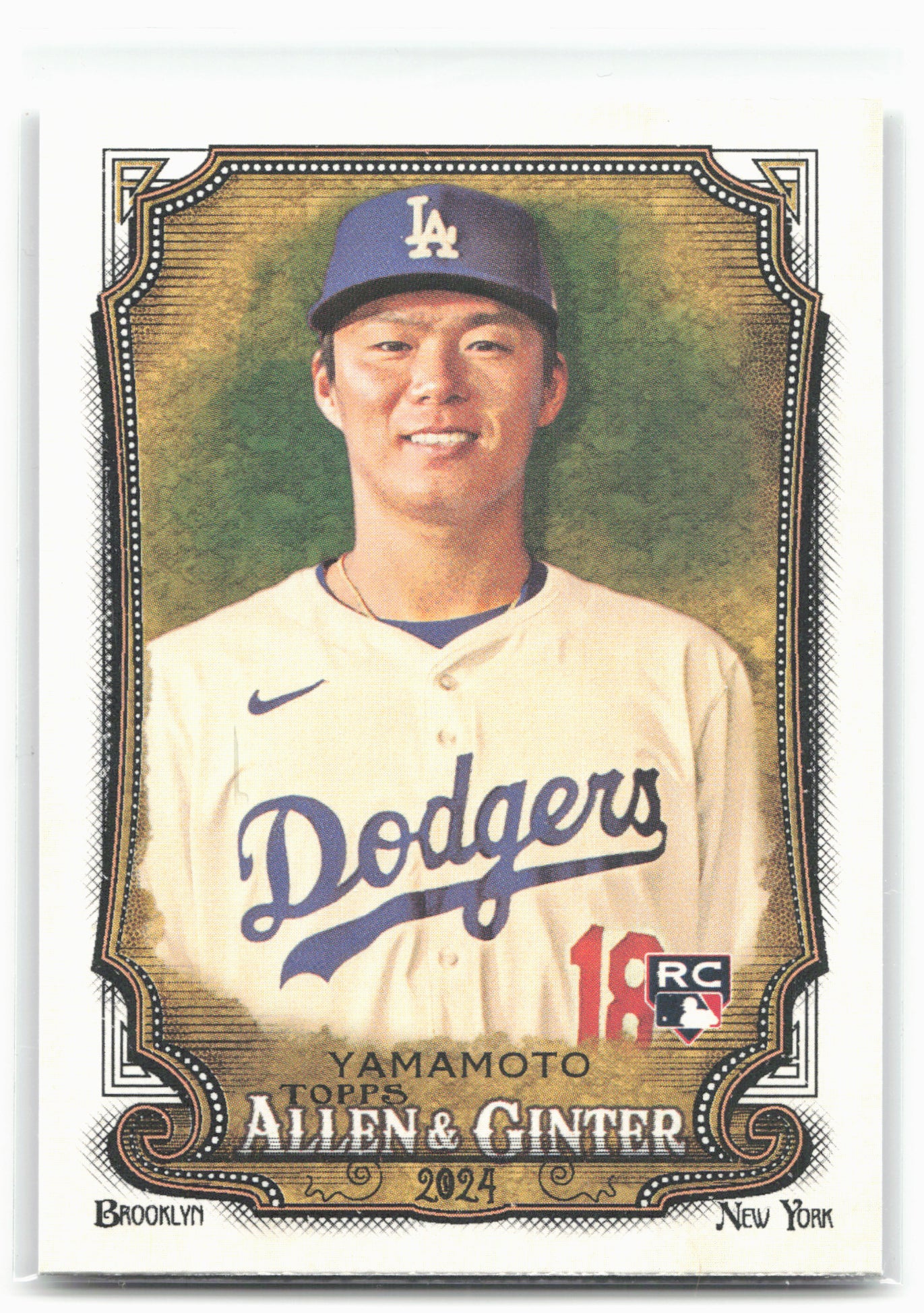 2024 Topps Allen & Ginter #201 Yoshinobu Yamamoto 28870