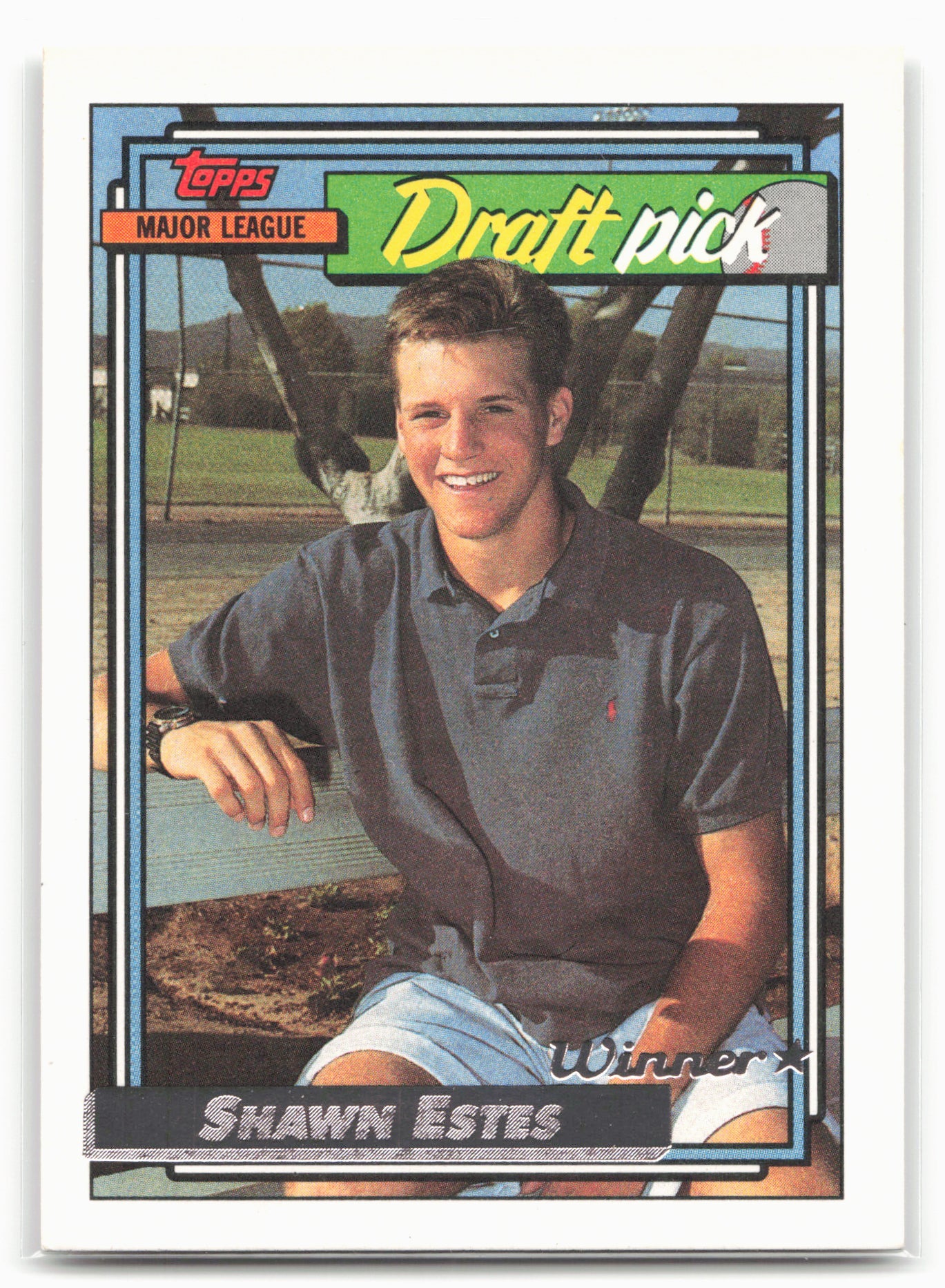 1992 Topps #624b Shawn Estes Gold Winners