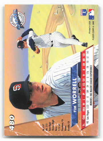 
1993 Ultra #480 Tim Worrell