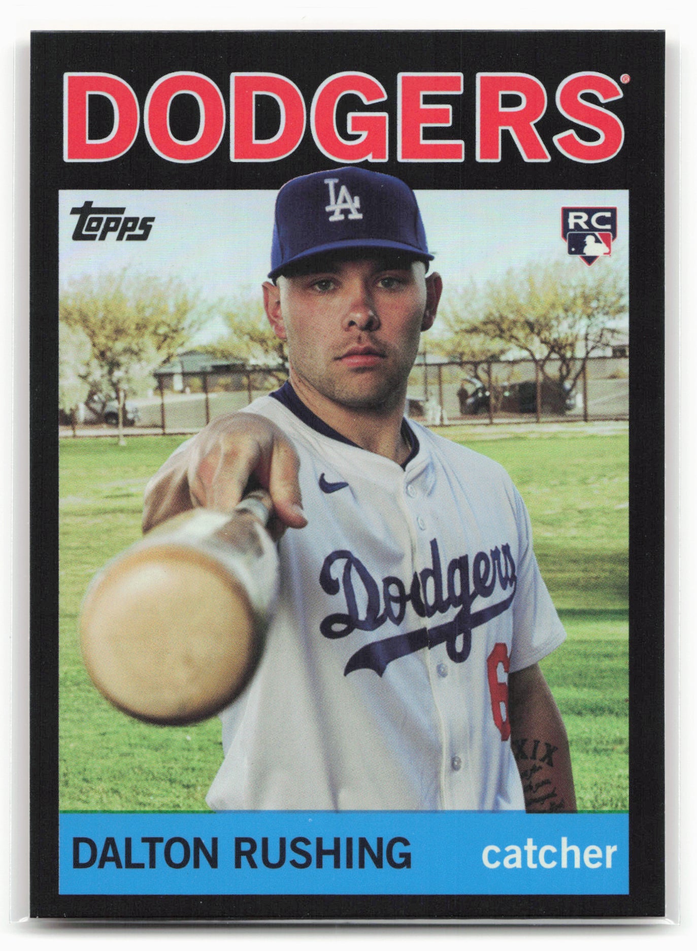 2025 Topps Archives #90 Dalton Rushing Black Foilboard
