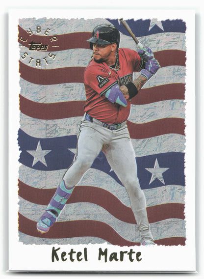 2025 Topps Archives #95C-9 Ketel Marte 1995 Topps Cyberstats