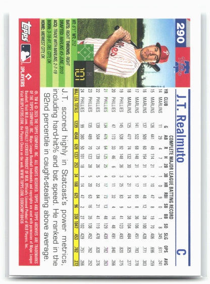 2025 Topps Archives #290 J.T. Realmuto