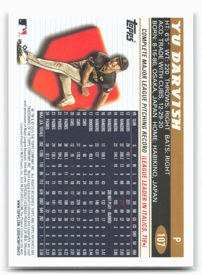2025 Topps Archives #107 Yu Darvish