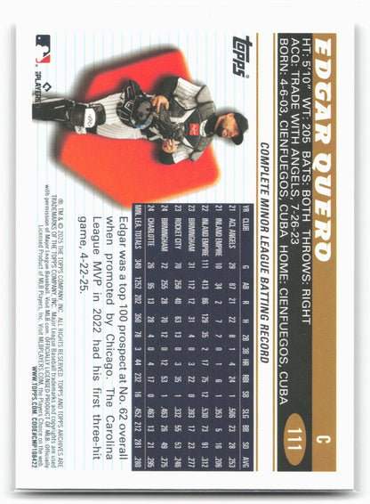 2025 Topps Archives #111 Edgar Quero
