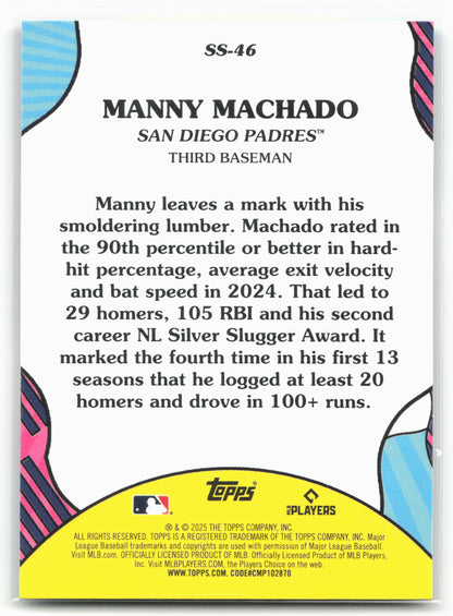 2025 Topps #SS-46 Manny Machado Summer Superstars
