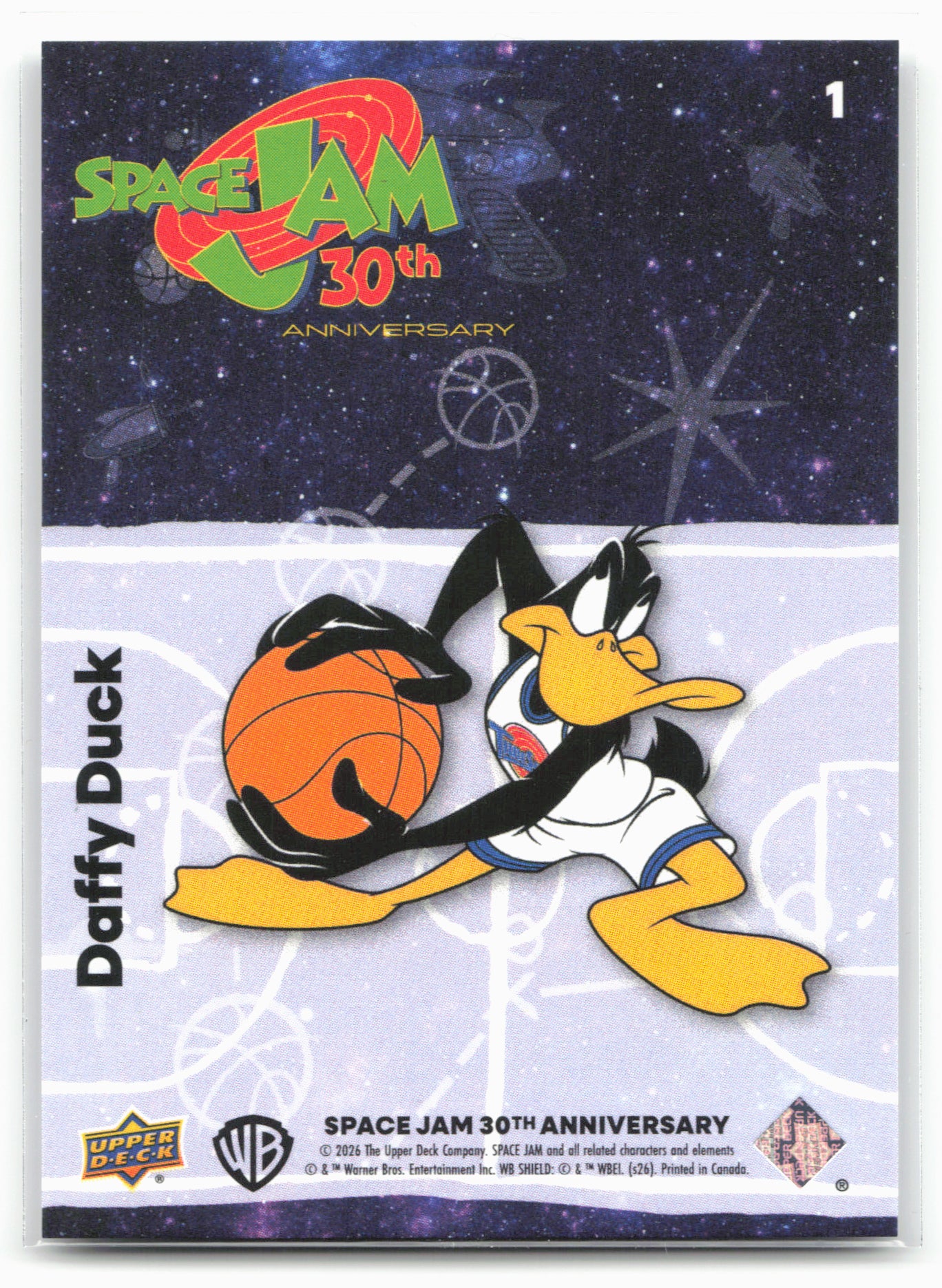 2026 Upper Deck Space Jam 30th Anniversary #1 Daffy Duck
