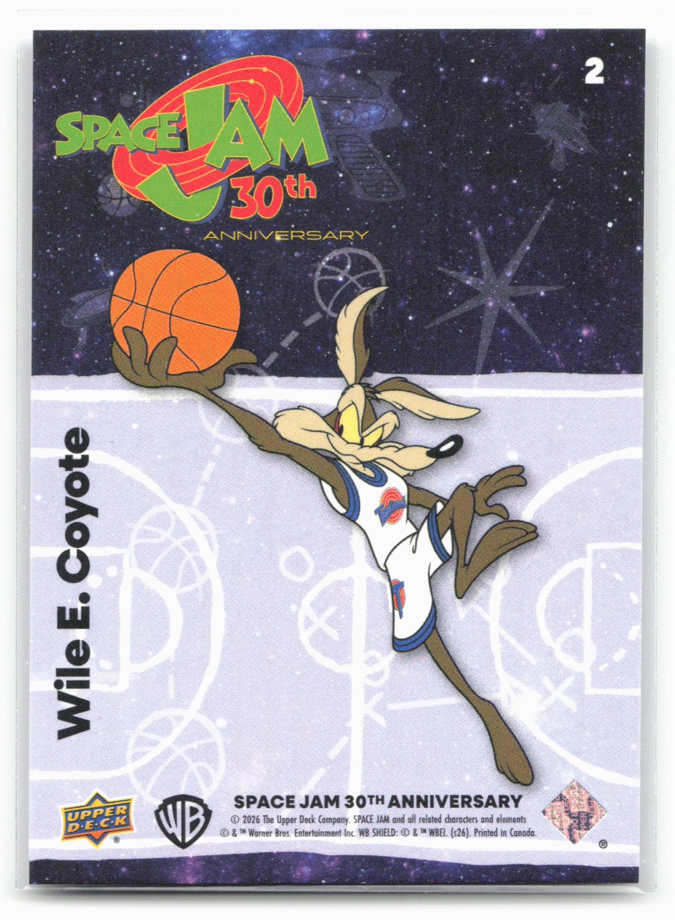 2026 Upper Deck Space Jam 30th Anniversary #2 Wile E. Coyote