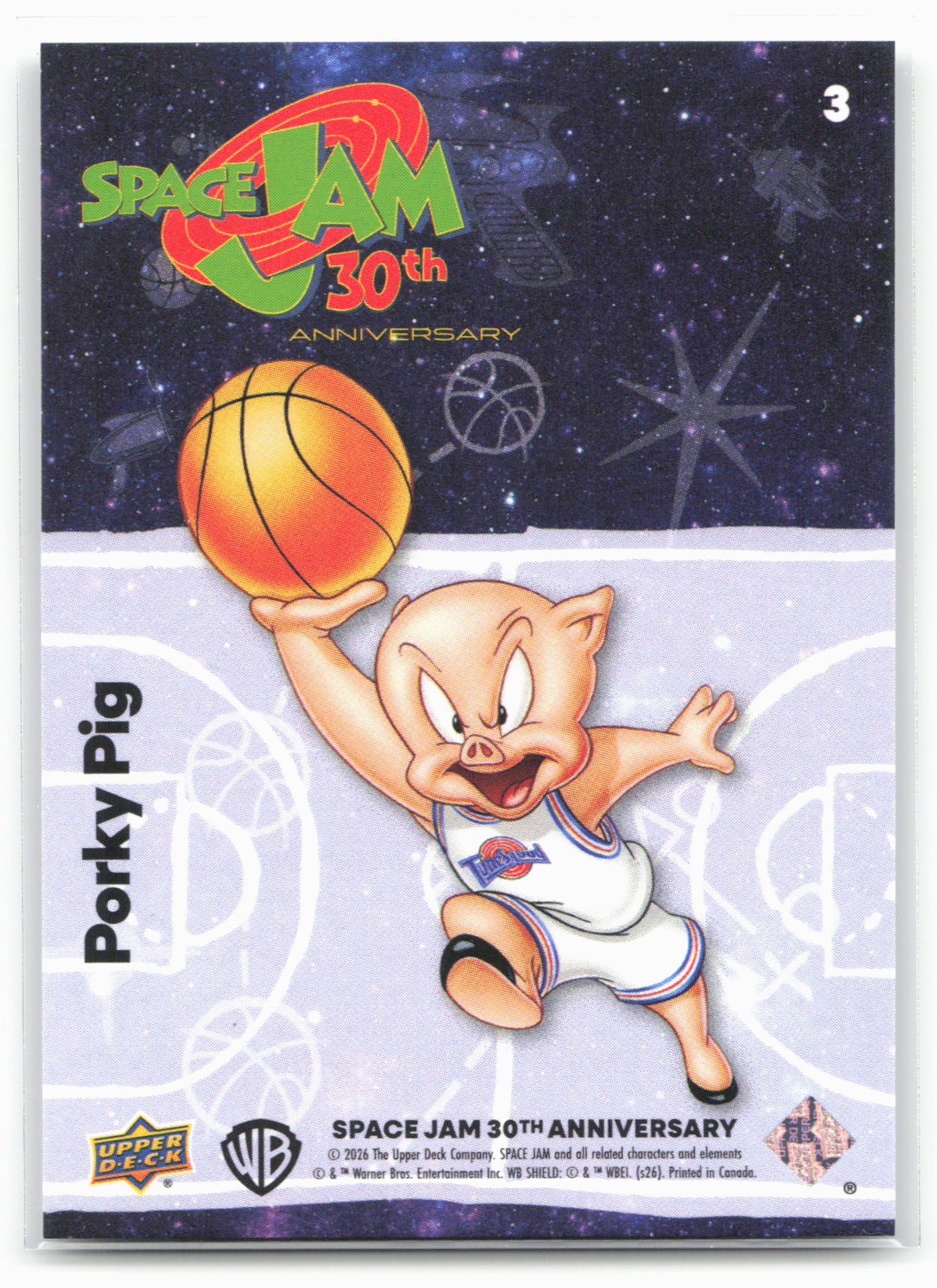 2026 Upper Deck Space Jam 30th Anniversary #3 Porky Pig