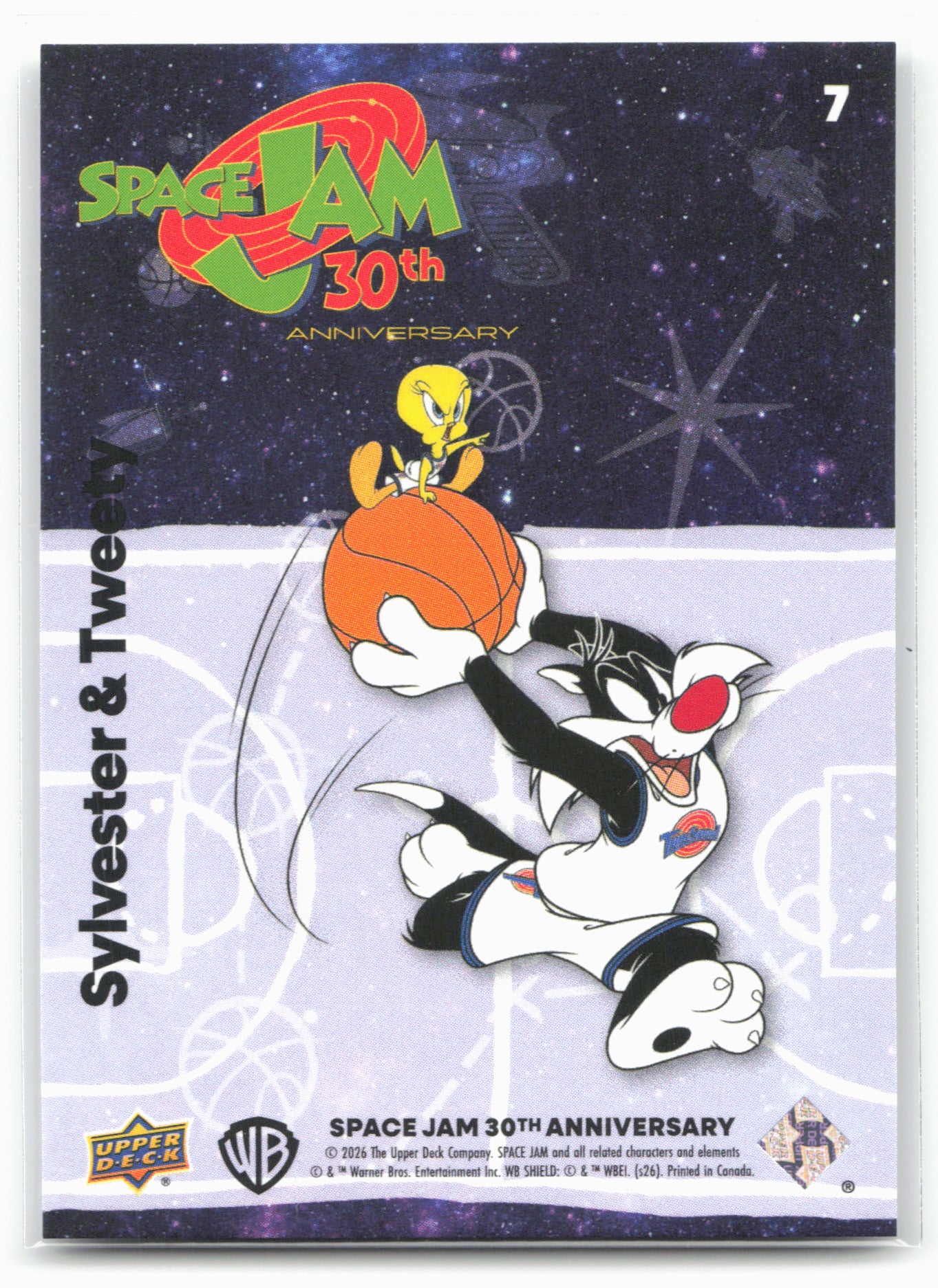 2026 Upper Deck Space Jam 30th Anniversary #7 Sylvester &amp; Tweety