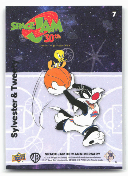 2026 Upper Deck Space Jam 30th Anniversary #7 Sylvester &amp; Tweety