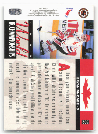 1994-95 Upper Deck #502 Bryan McCabe