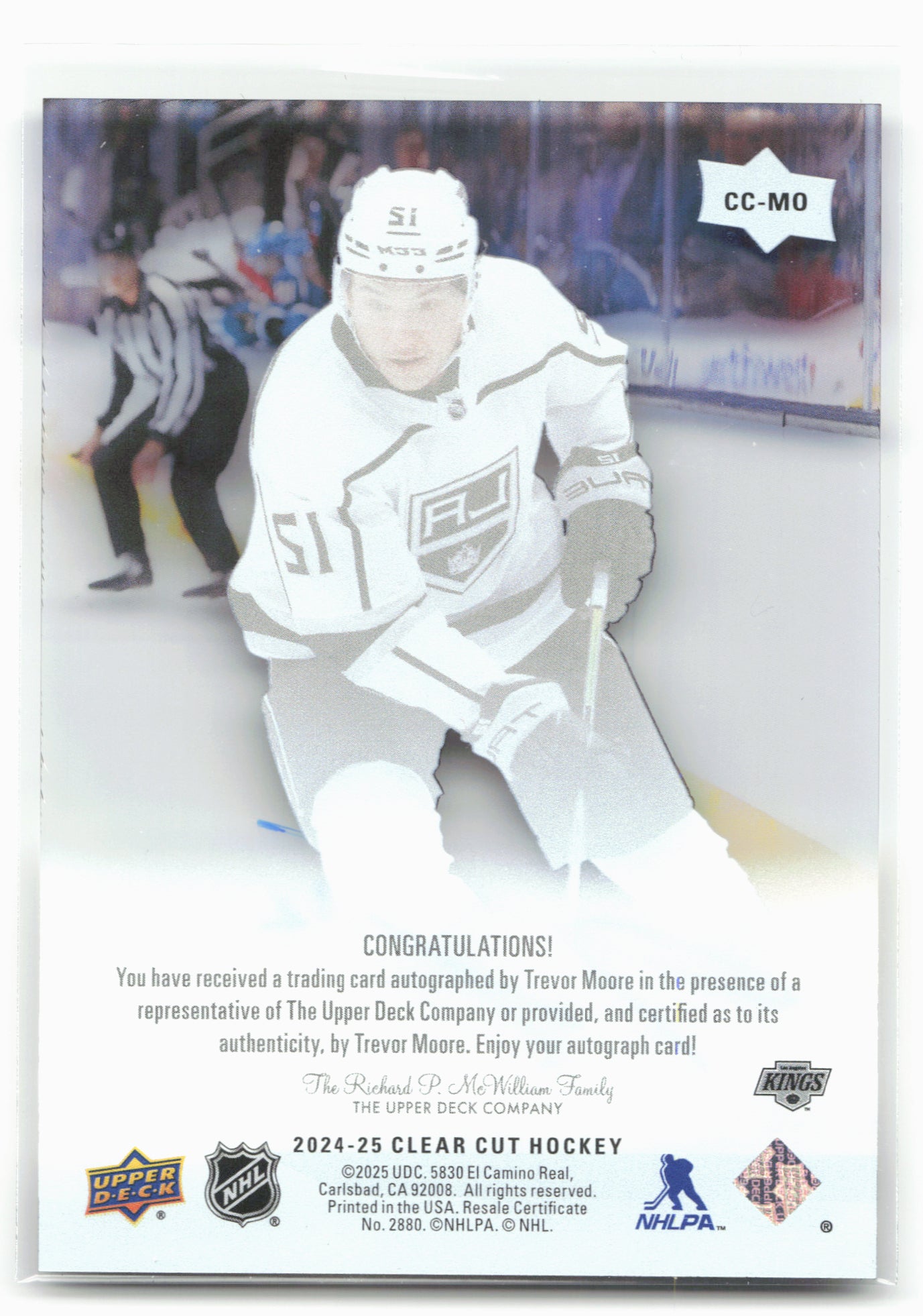 2024-25 Upper Deck Clear Cut #CC-MO Trevor Moore