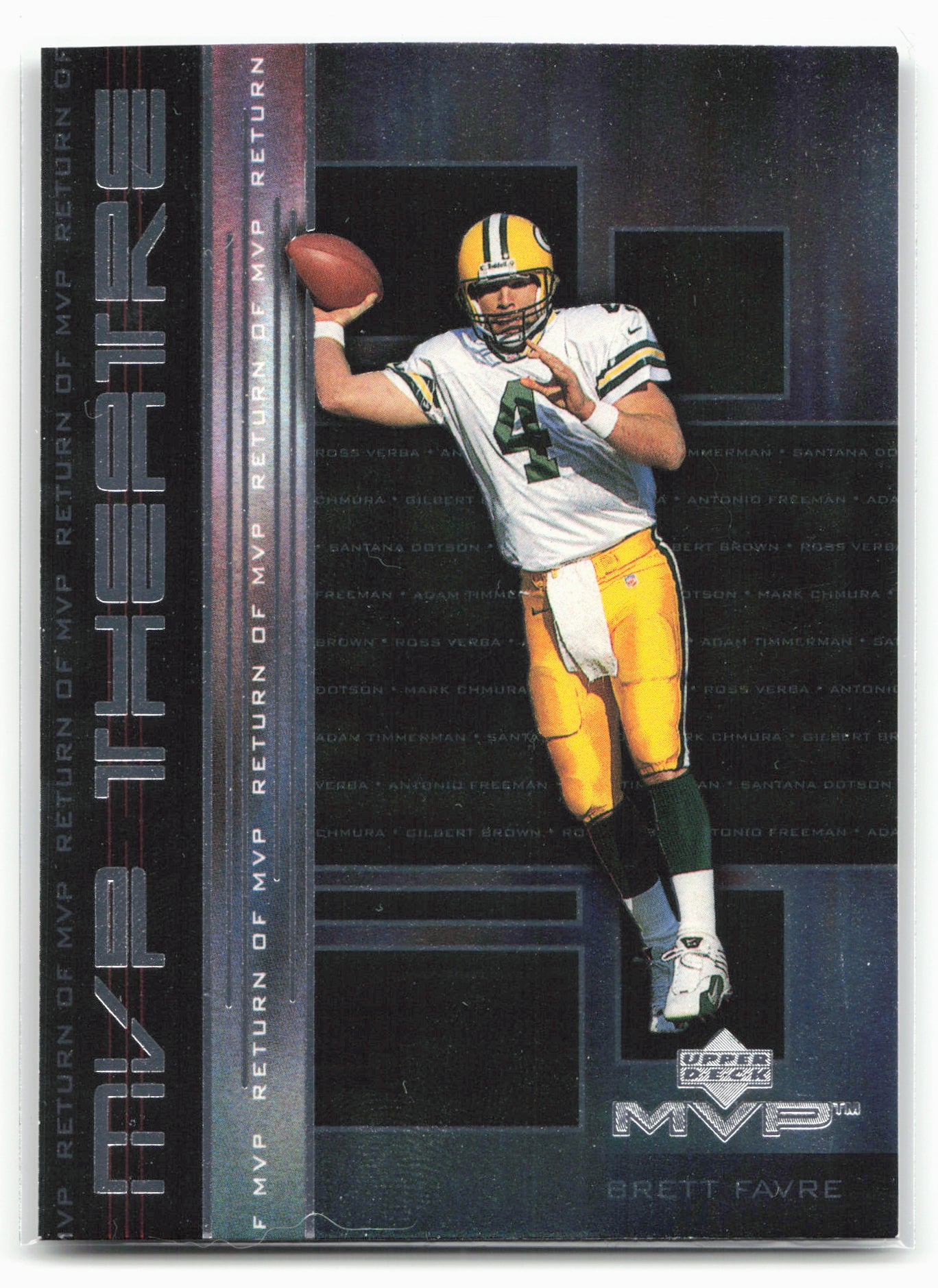 1999 Upper Deck MVP #M3 Brett Favre MVP Theatre 28983