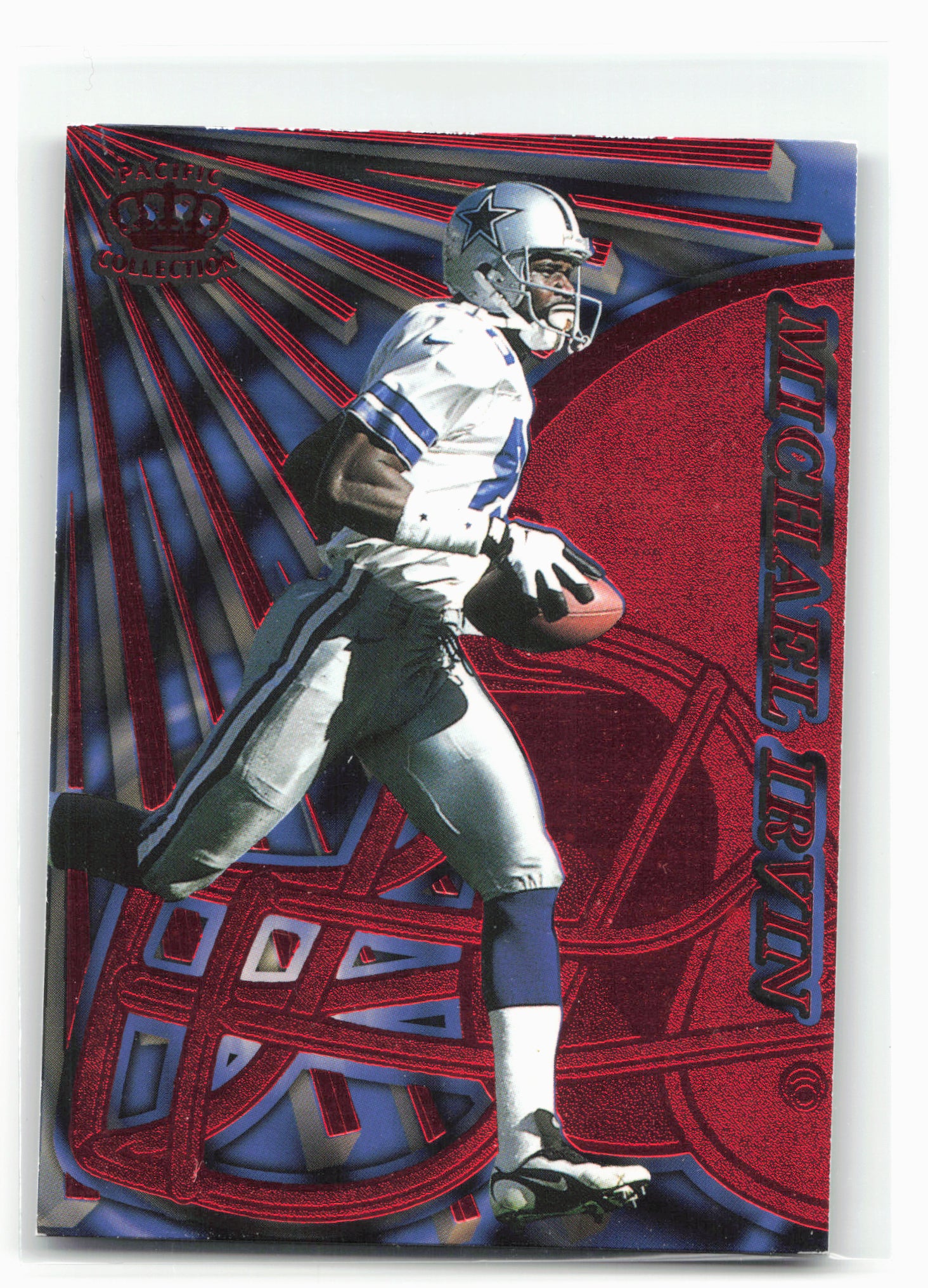 1997 Pacific Dynagon Prism #38 Michael Irvin Red