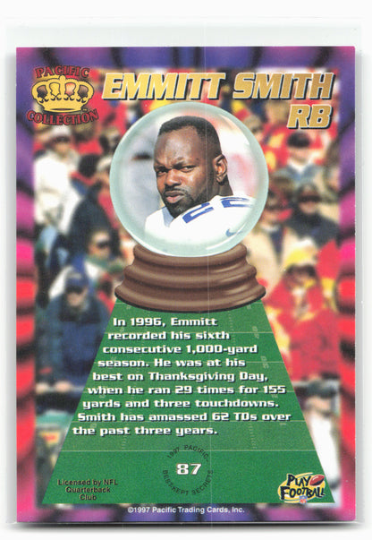 1997 Pacific Dynagon Prism #87 Emmitt Smith Best Kept Secrets 28990