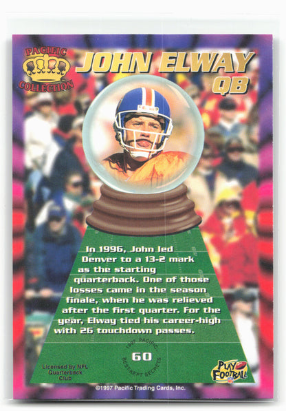 1997 Pacific Dynagon Prism #60 John Elway Best Kept Secrets 28993
