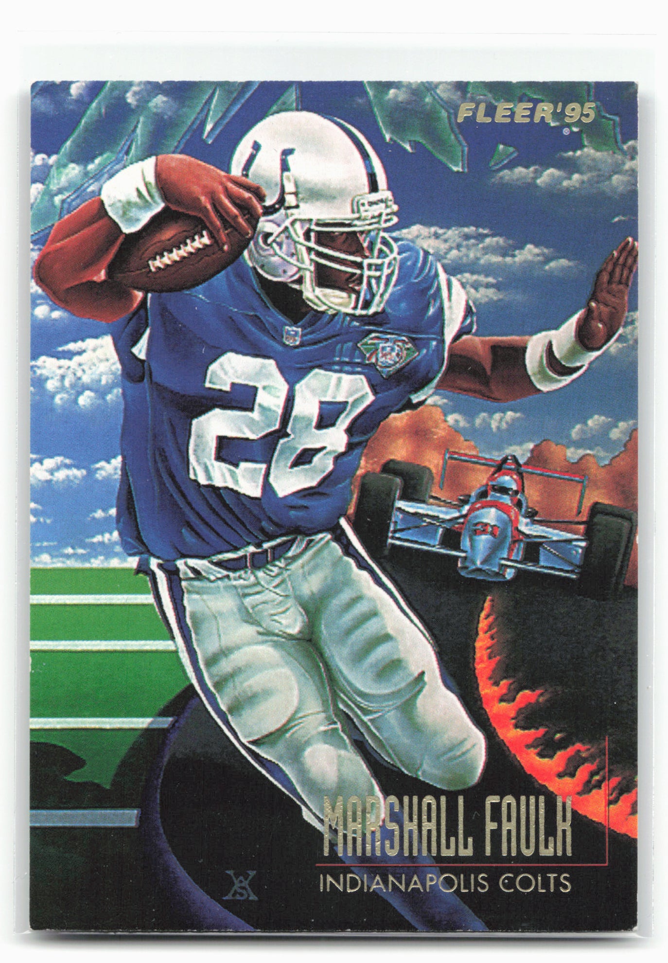 1995 Fleer #5 Marshall Faulk Pro-Visions 28994