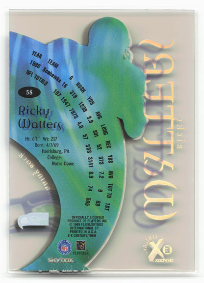 1999 SkyBox E-X Century #58 Ricky Watters