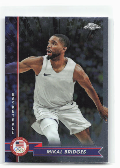 2024 Topps Chrome U.S. Olympics & Paralympic Hopefuls #20 Mikal Bridges 29002