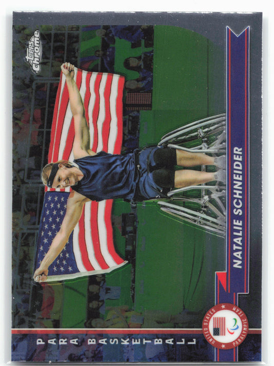 2024 Topps Chrome U.S. Olympics & Paralympic Hopefuls #167 Natalie Schneider