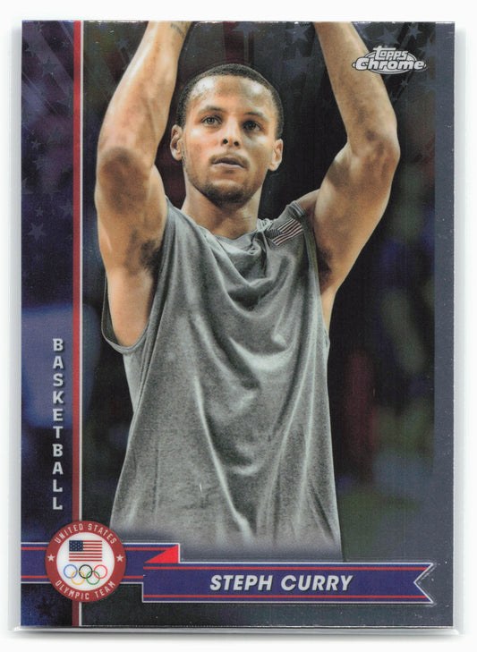 2024 Topps Chrome U.S. Olympics & Paralympic Hopefuls #40 Stephen Curry