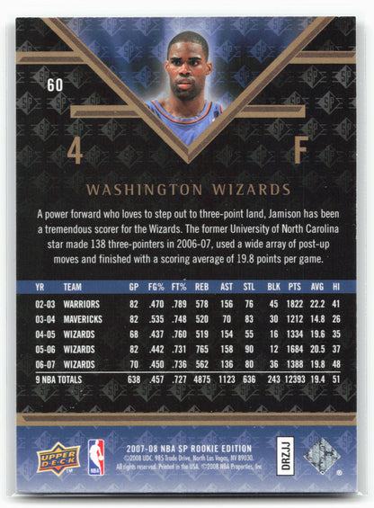 2007-08 SP Rookie Edition #60 Antawn Jamison
