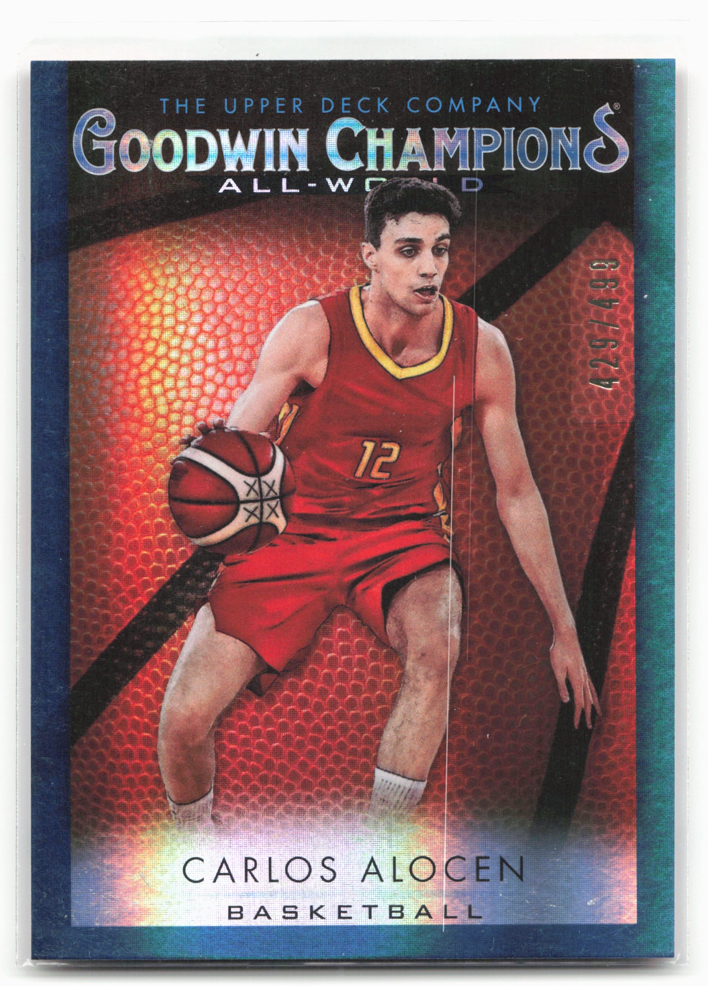 2021 Upper Deck Goodwin  #GB-9 Carlos Alocen All-World Basketball Blue #/499