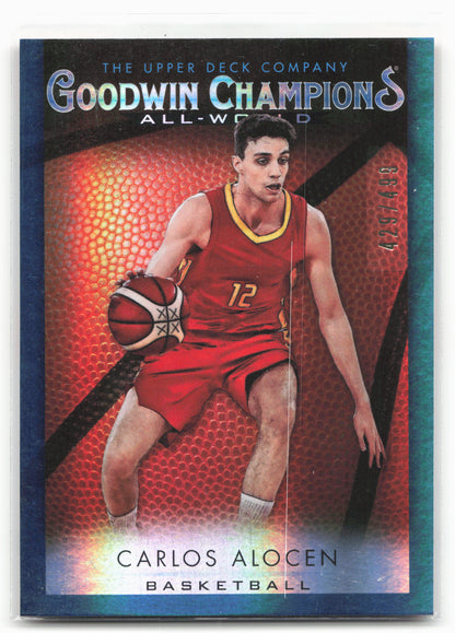 2021 Upper Deck Goodwin  #GB-9 Carlos Alocen All-World Basketball Blue #/499