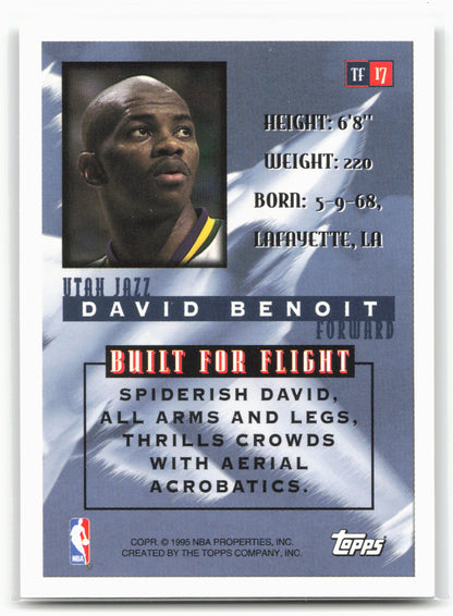 1995-96 Topps #TF17 David Benoit Top Flight 29035
