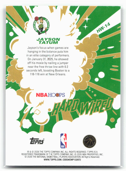 2025-26 Hoops #HW-14 Jayson Tatum Hard Wired