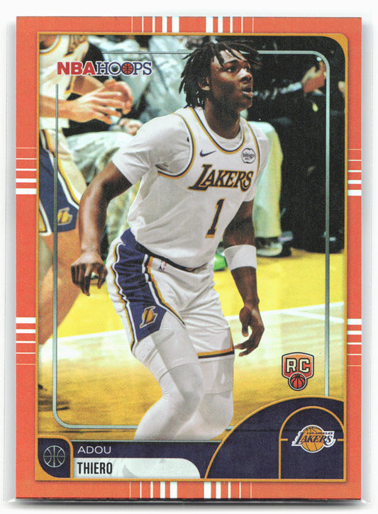 2025-26 Hoops #182 Adou Thiero Orange Hoops