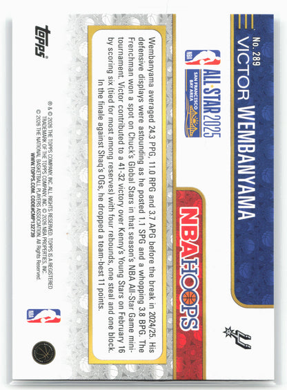 2025-26 Hoops #289 Victor Wembanyama