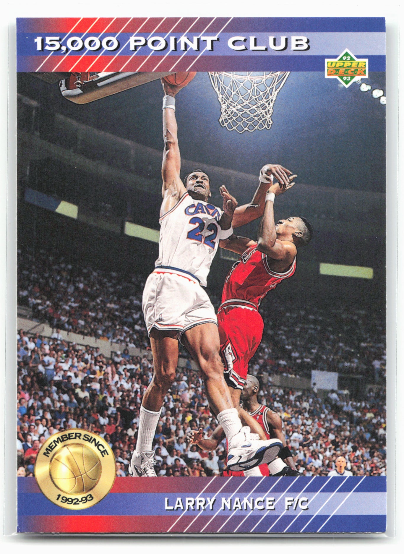 1992-93 Upper Deck #PC18 Larry Nance 15000-Point Club 29051