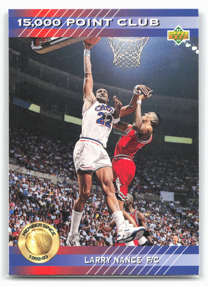 1992-93 Upper Deck #PC18 Larry Nance 15000-Point Club 29051