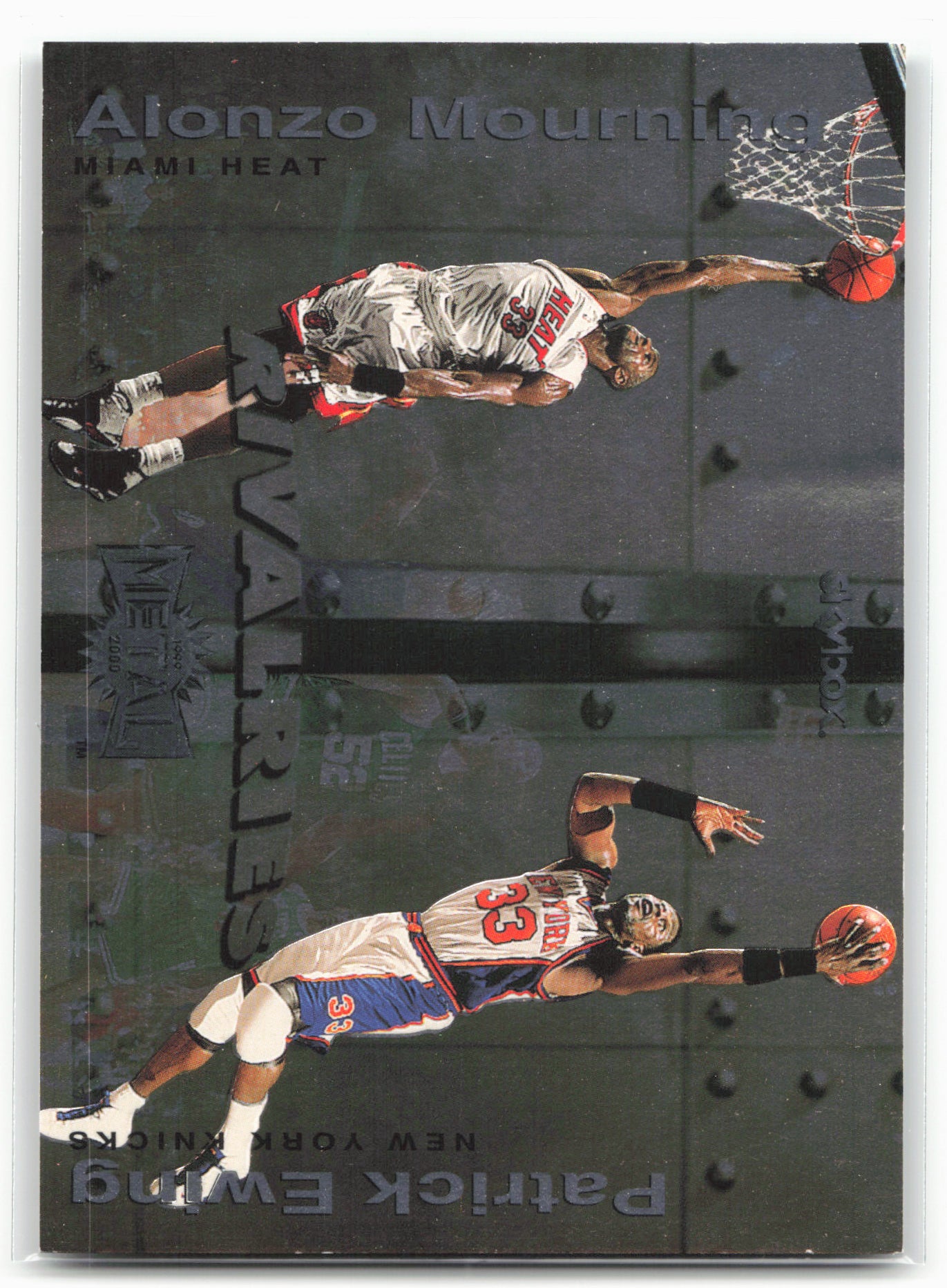 1999-00 Metal #4 R Patrick Ewing / Alonzo Mourning Rivalries 29053