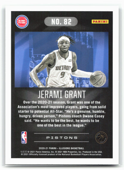 2020-21 Panini Illusions #82 Jerami Grant Emerald 29057