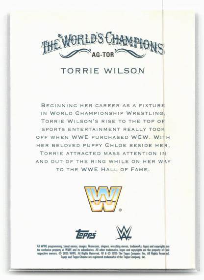 2025 Topps Chrome WWE #AG-TOR Torrie Wilson Allen & Ginter 29068