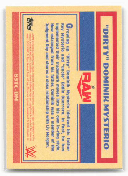 2025 Topps Chrome WWE #85TC-DM “Dirty” Dom Mysterio 1985 Topps Current 29071