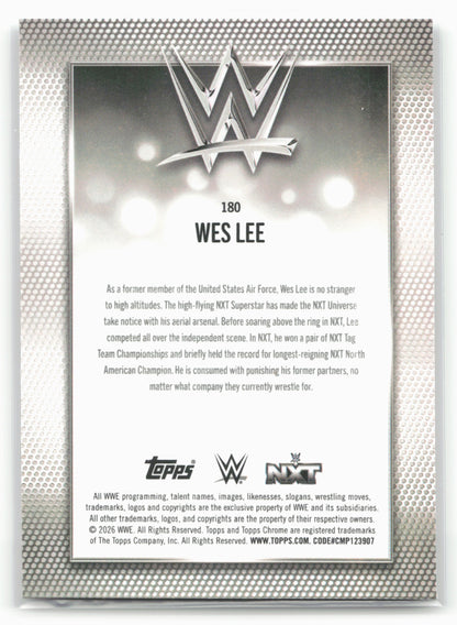 2026 Topps Chrome WWE #180 Wes Lee X-Fractor