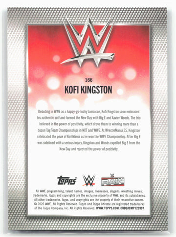 2026 Topps Chrome WWE #166 Kofi Kingston X-Fractor