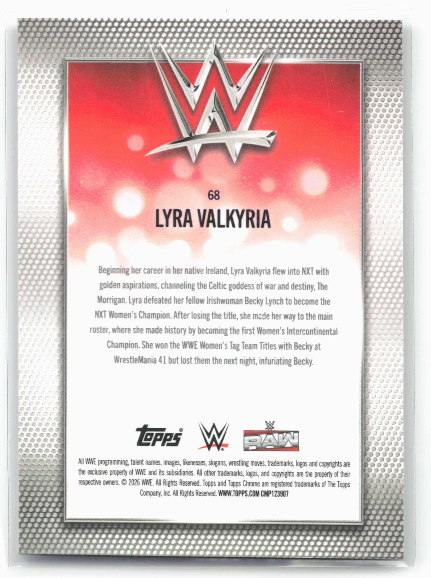 2026 Topps Chrome WWE #68 Lyra Valkyria X-Fractor