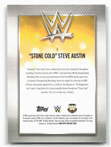 2026 Topps Chrome WWE #7 "Stone Cold" Steve Austin X-Fractor