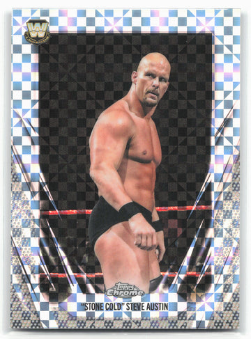 2026 Topps Chrome WWE #7 "Stone Cold" Steve Austin X-Fractor