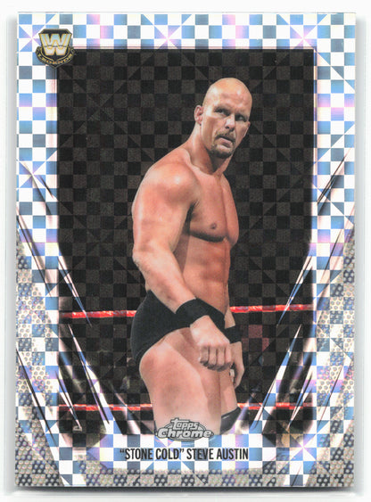 2026 Topps Chrome WWE #7 "Stone Cold" Steve Austin X-Fractor