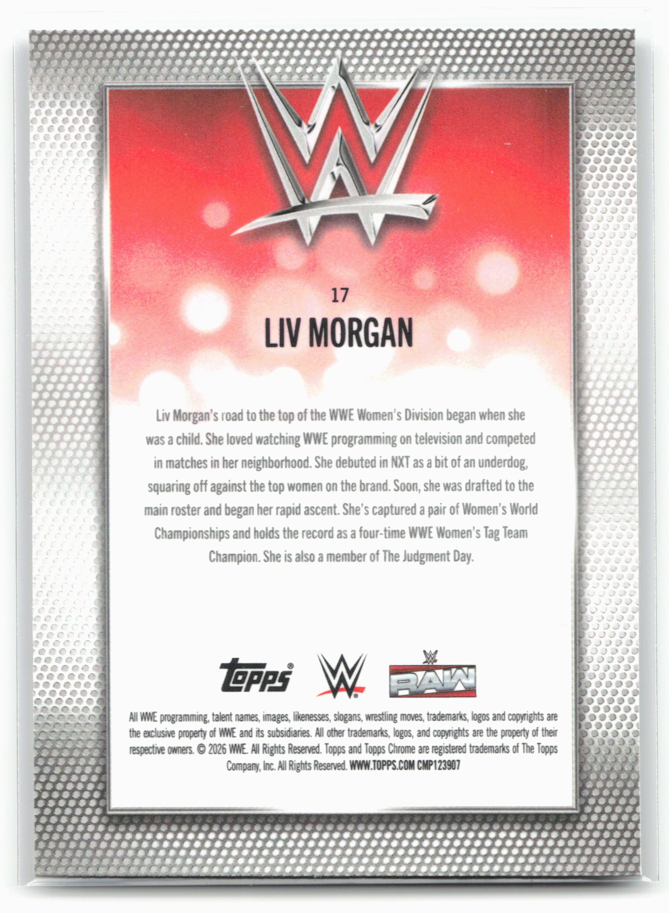 2026 Topps Chrome WWE #17 Liv Morgan 29092
