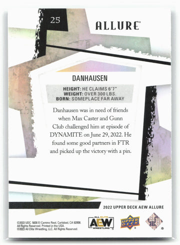 2022 Upper Deck Allure AEW #25 Danhausen 29096
