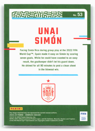 2023-24 Donruss #53 Unai Simon Optic 29098