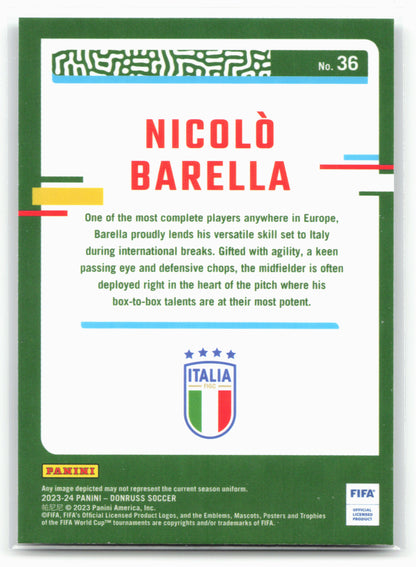 2023-24 Donruss #36 Nicolo Barella Optic 29100