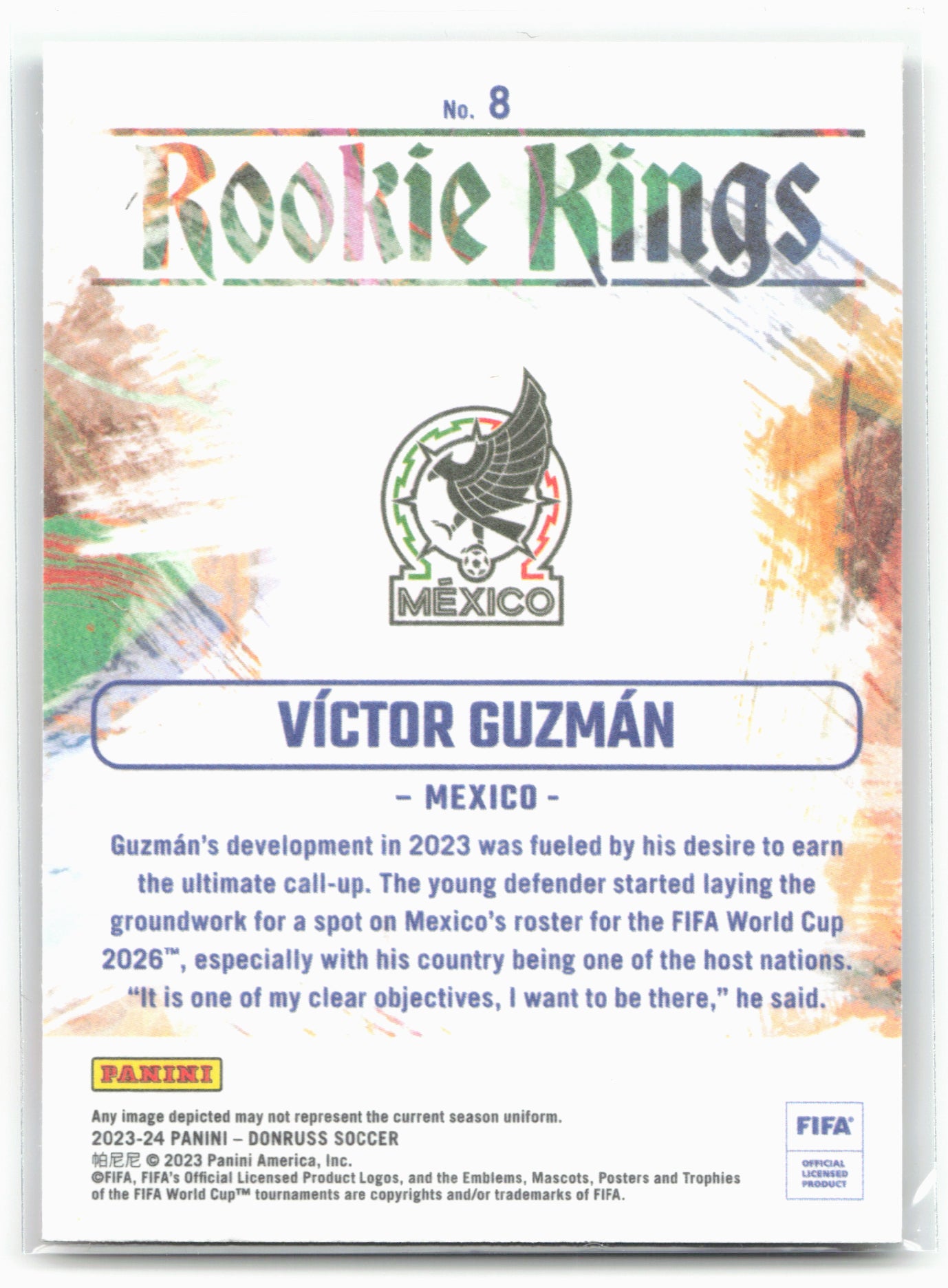 2023-24 Donruss #8 Victor Guzmán Rookie Kings 29104