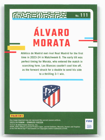 2023-24 Donruss #111 Alvaro Morata Optic 29105
